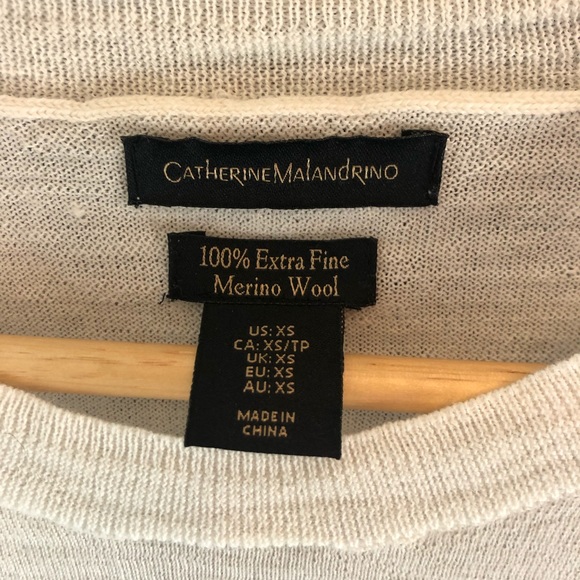 Catherine Malandrino 100% merino wool sweater - Picture 2 of 6